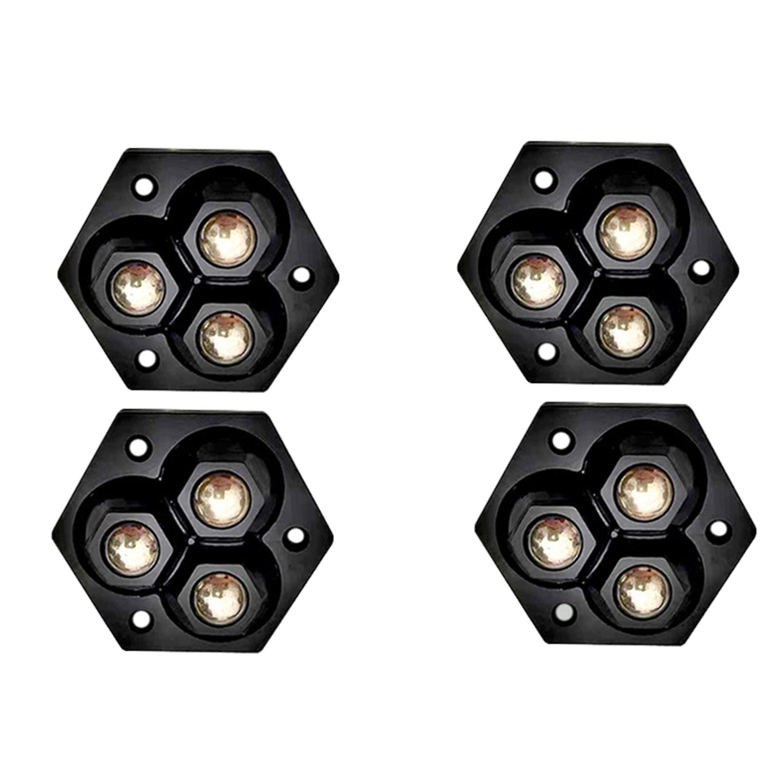 4 stk Mini Universal Bevegelig Hjul Multifunksjonelle Demper Trillehjul for søppelbøtter