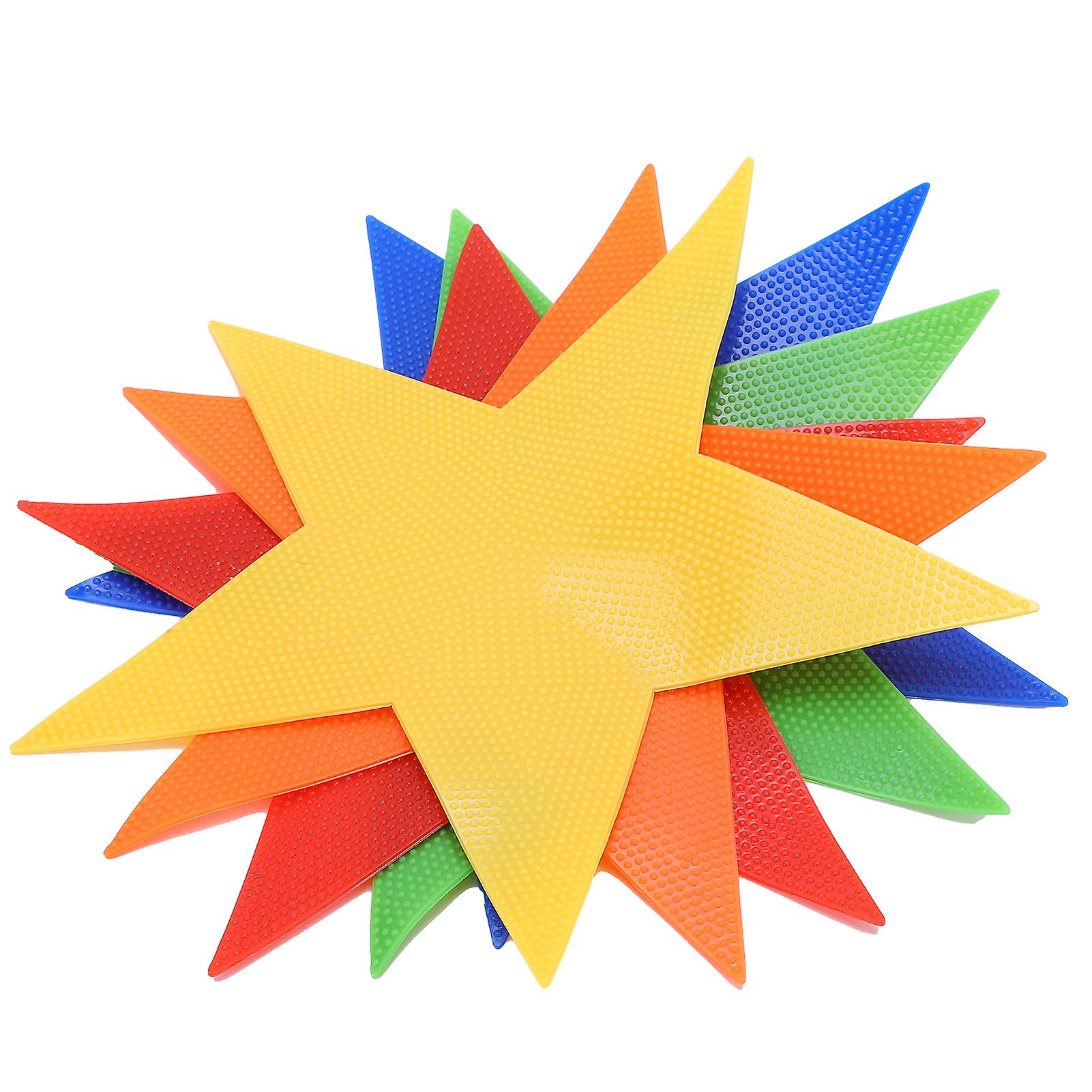 Verdant Touch Five Pointed Star Marker Five-Pointed Star Game Toy for Kids Jump Play Mat, Sport Team Play Training, Children's Star Spot Marker Toy