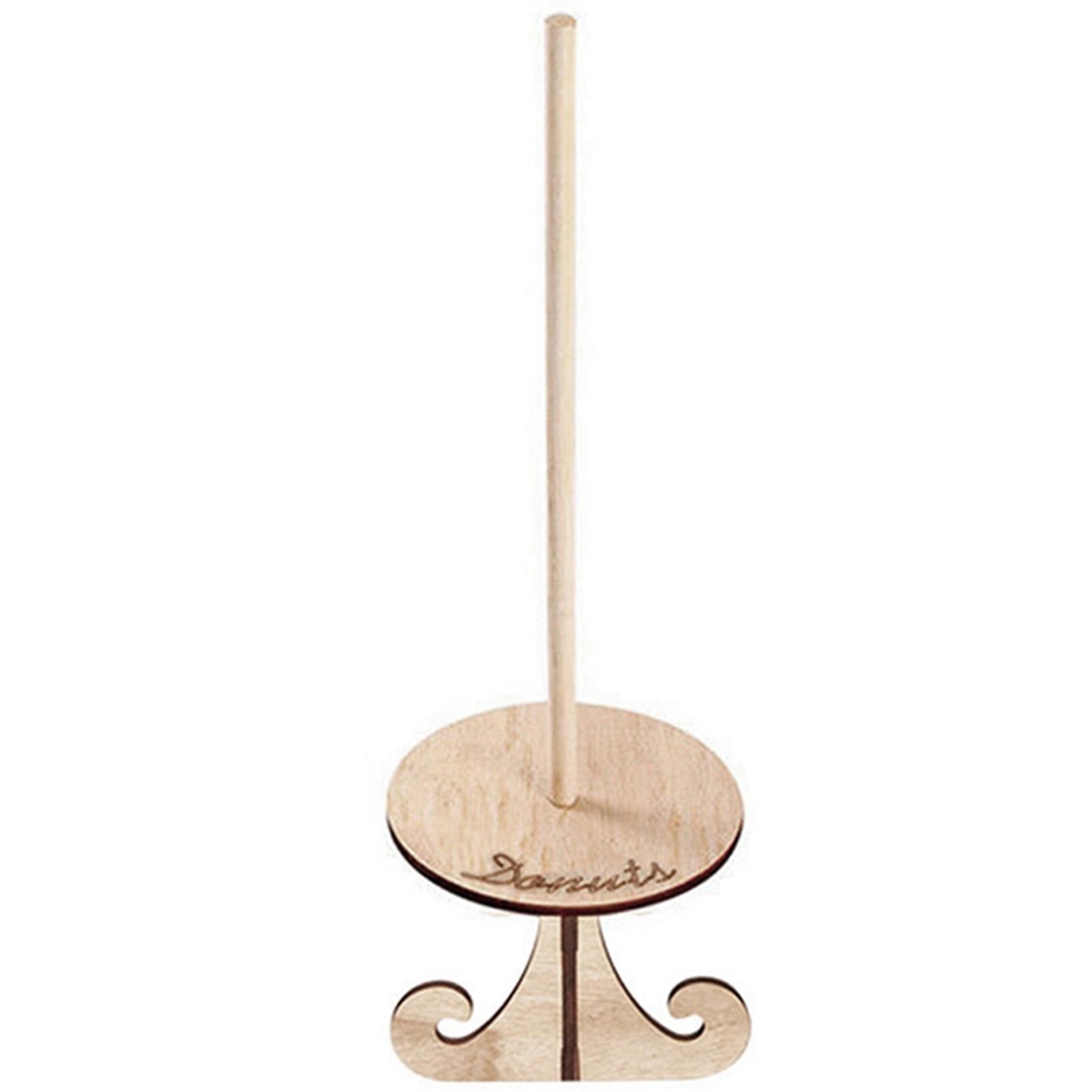Wooden Donut Display Stand with Feet Reusable Stable Handmade Donut Stand for Baby Shower Wedding