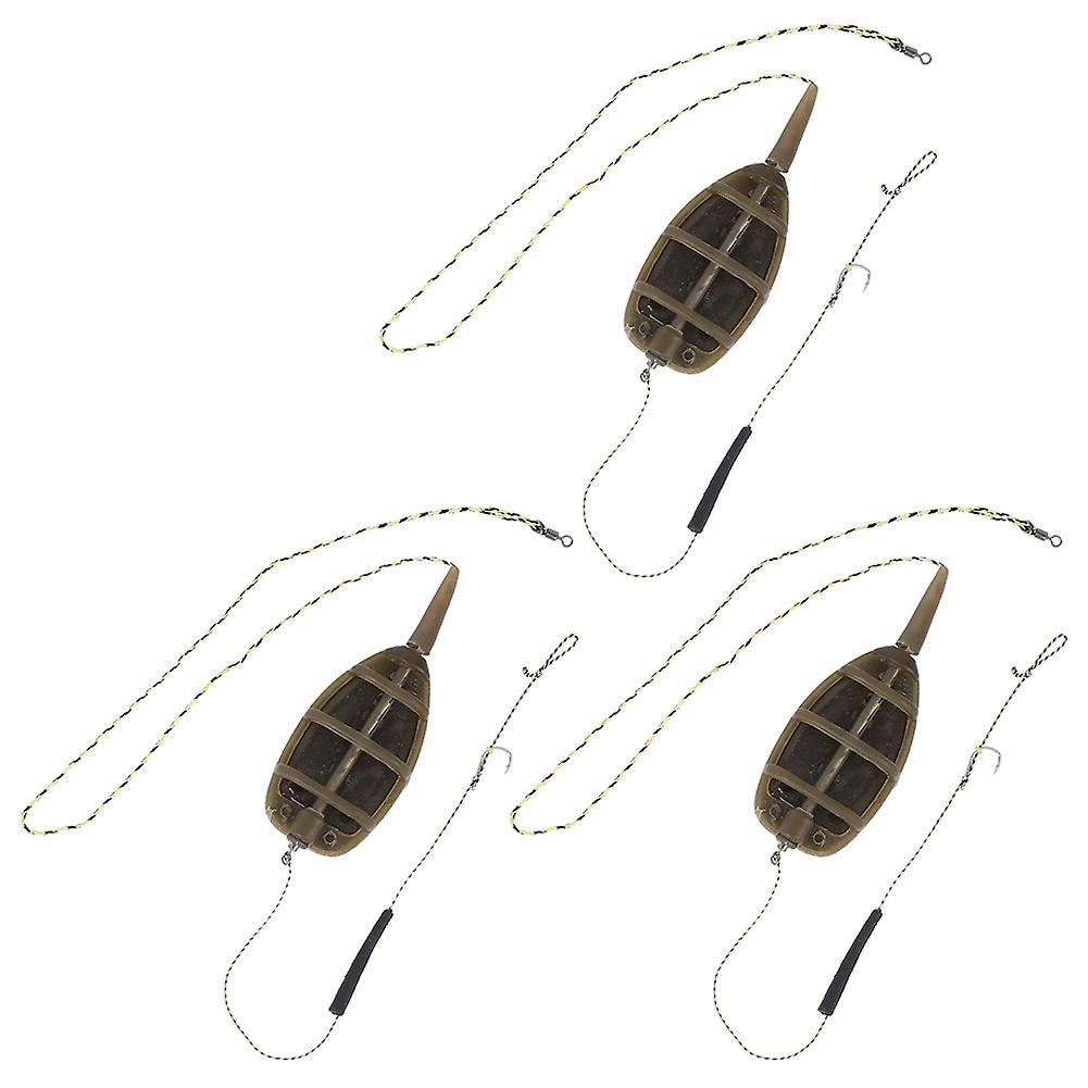 Set of 3 European Style Inline Fishing Feeders, Fishing Equipment, Accessories and Tackle