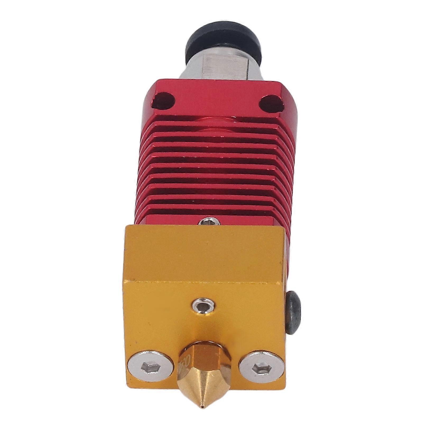 Extruder Printing Head with 0.4mm Nozzle Thread Connection Hotend 3D Printer Accessories Red