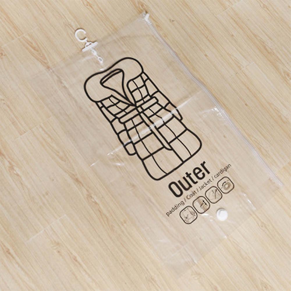 2 Pcs Hanging Clothes Storage Sorting Bag Clothing Dustproof CoverSide Pull Hanging Vacuum Compression Bag