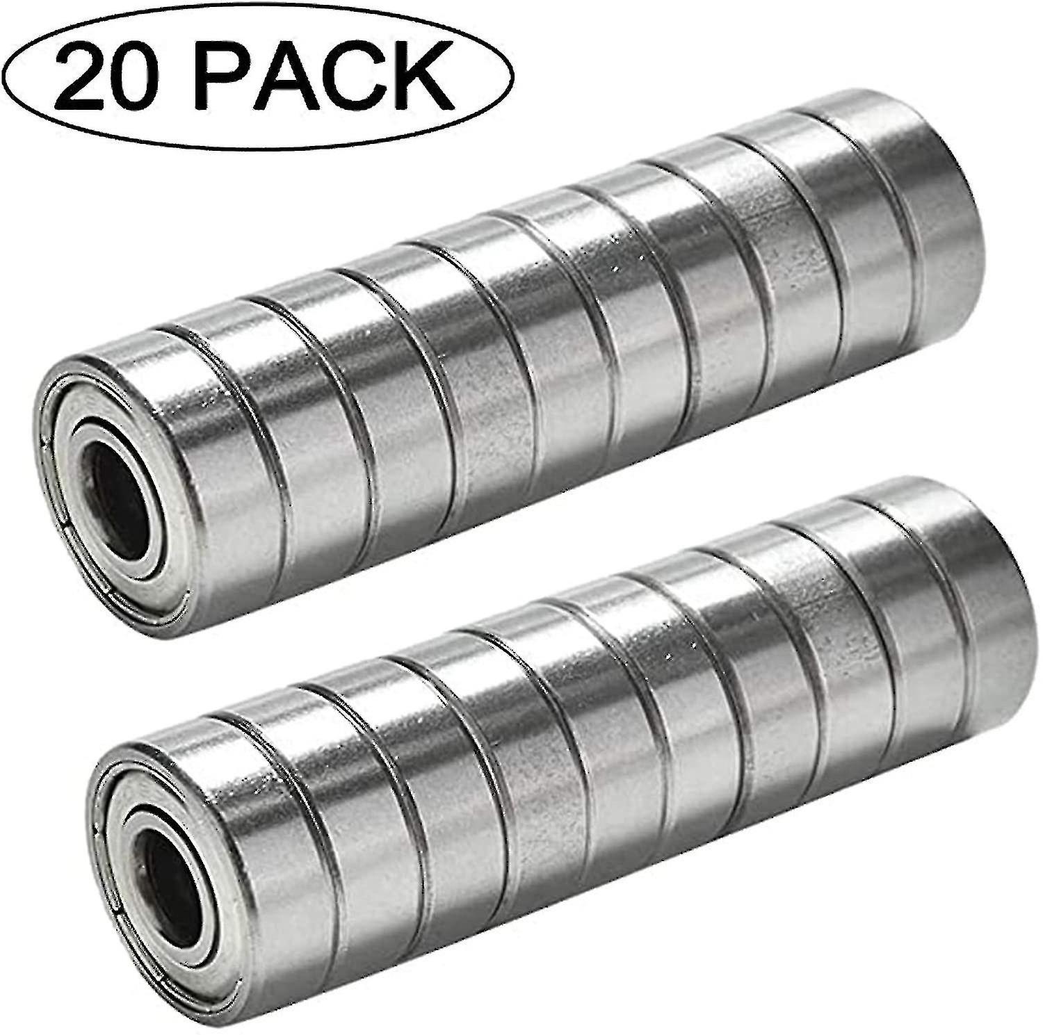 لوح التزلج محامل تحمل 608zz 20pcs كرات محامل الصلب تحمل لوح التزلج شعاعي الكرة تحمل محامل الكرة