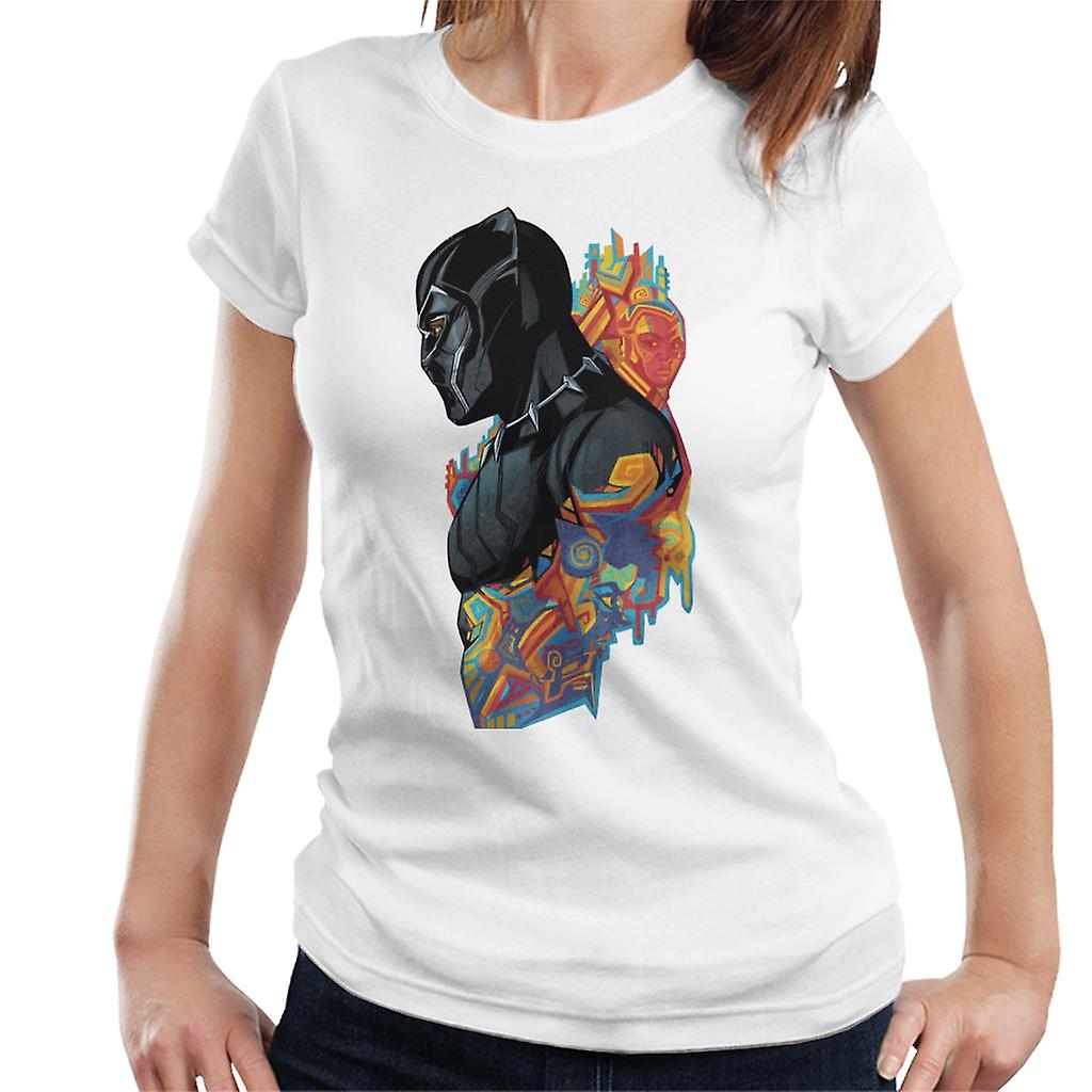 Marvel Black Panther Wakanda Pattern Montage Women's T-Shirt