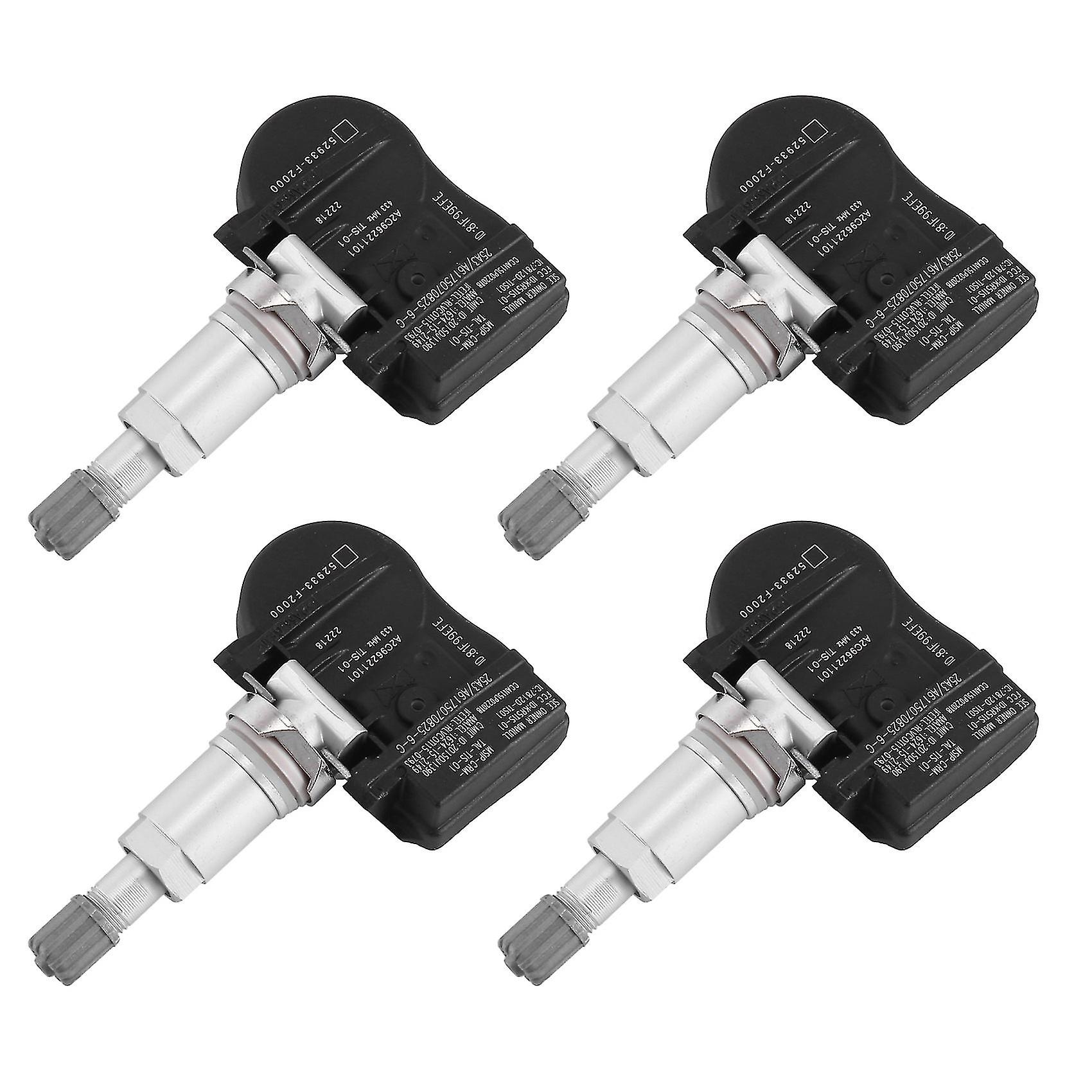 مجموعة من 4 مستشعر ضغط الإطارات TPMS 52933-f2000 ل 52933f2000