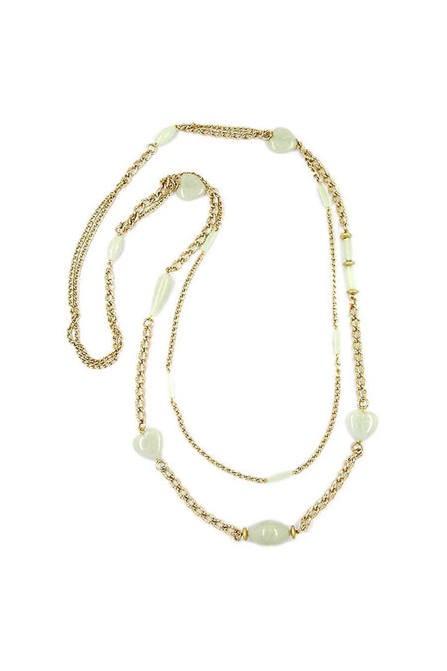 Necklace Beads Mint Gold Plated - Gl07150