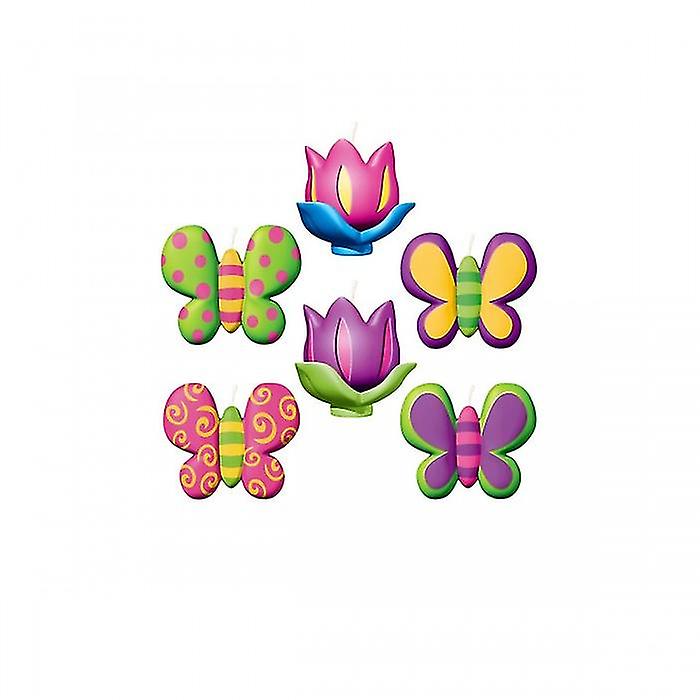 Amscan Butterfly Candles (Pack of 6)