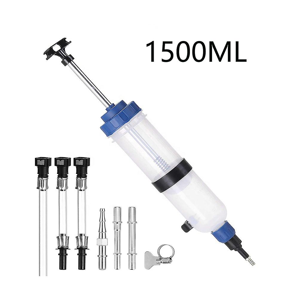 Oil Syringe Pump Syringe Liquid Extractor Pump Automobile Fuel Transfer 1500Ml Large Capacity For Brake Fluid Engine Cooolant