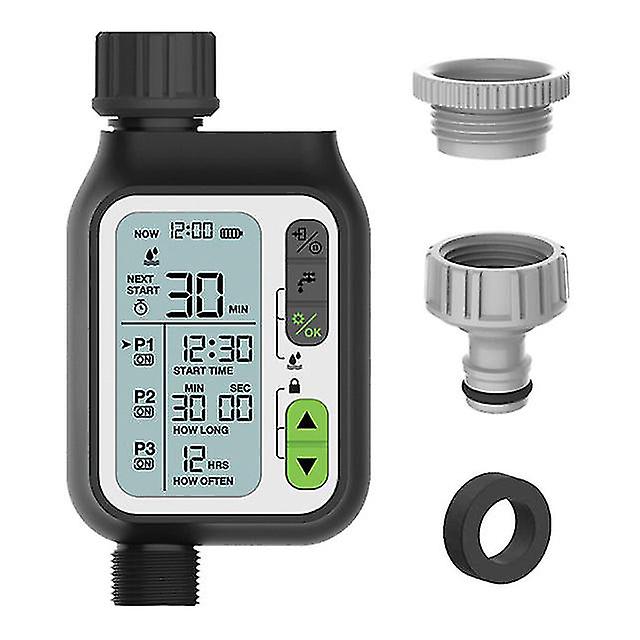 Kkmoon Watering Timer Electronic Irrigation Regulator Automatic Irrigation Timer With Lcd Screen Waterproof Sprinkler Controller