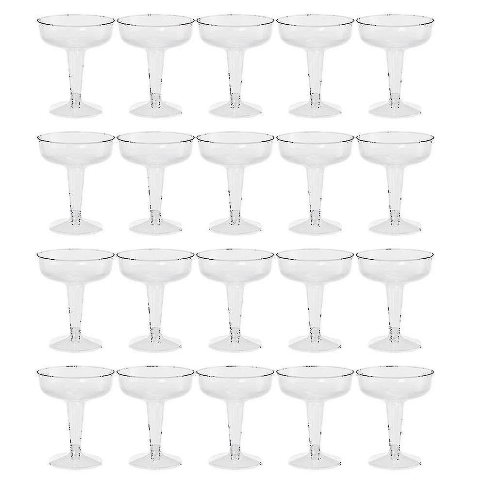 20pcs Clear Plastic Champagne Glasses For Parties Clear Plastic Cup