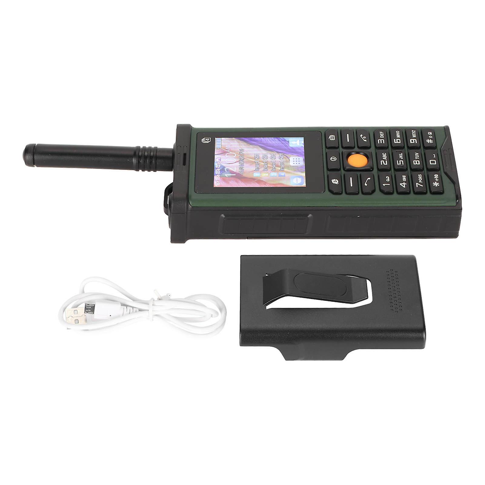 SG8800 Rugged Phone for Elderly 4 SIM Card 4 Standby Senior Cell Phone Big Button Clear Sound 10000mAh Support Bluetooth Camera Flashlight Green
