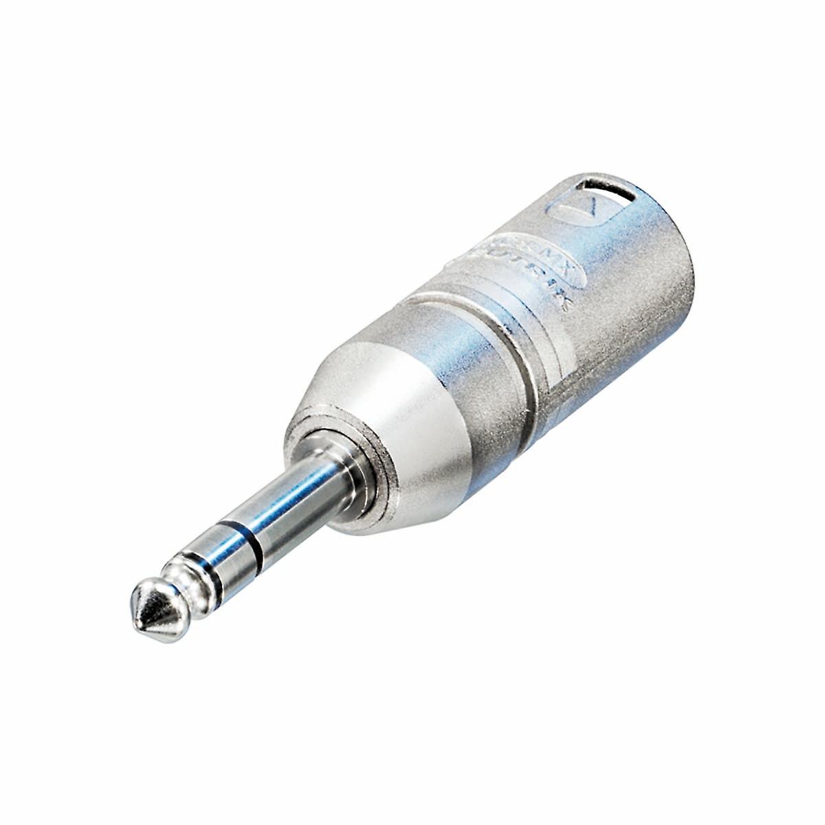 XLR Adapter XLR 3p hane - 6,35 mm, hane Silver