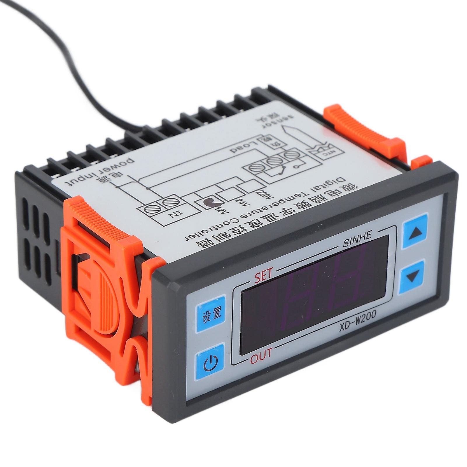 12V Digital Temperature Controller - Intelligent Heating Cooling Switch for Homebrewing XDW200