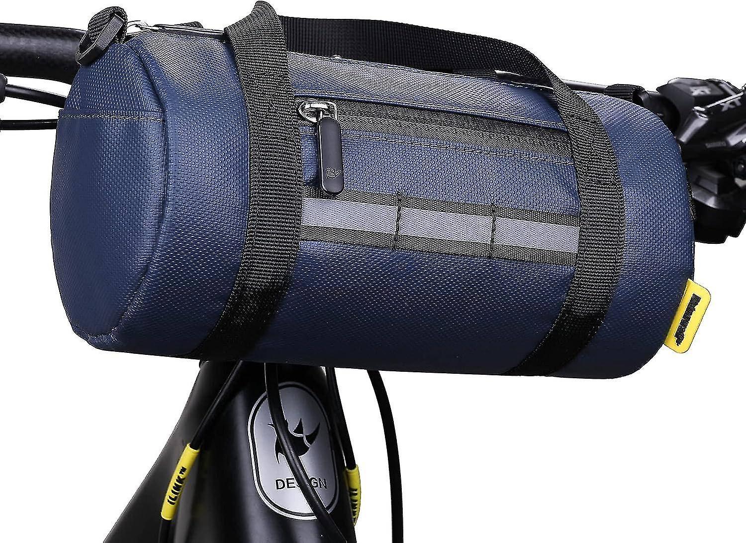 Bicycle Handlebar Bag Waterproof Frame Bag Waterproof MTB Front Bike Bag with Shoulder Strap for Cyc
