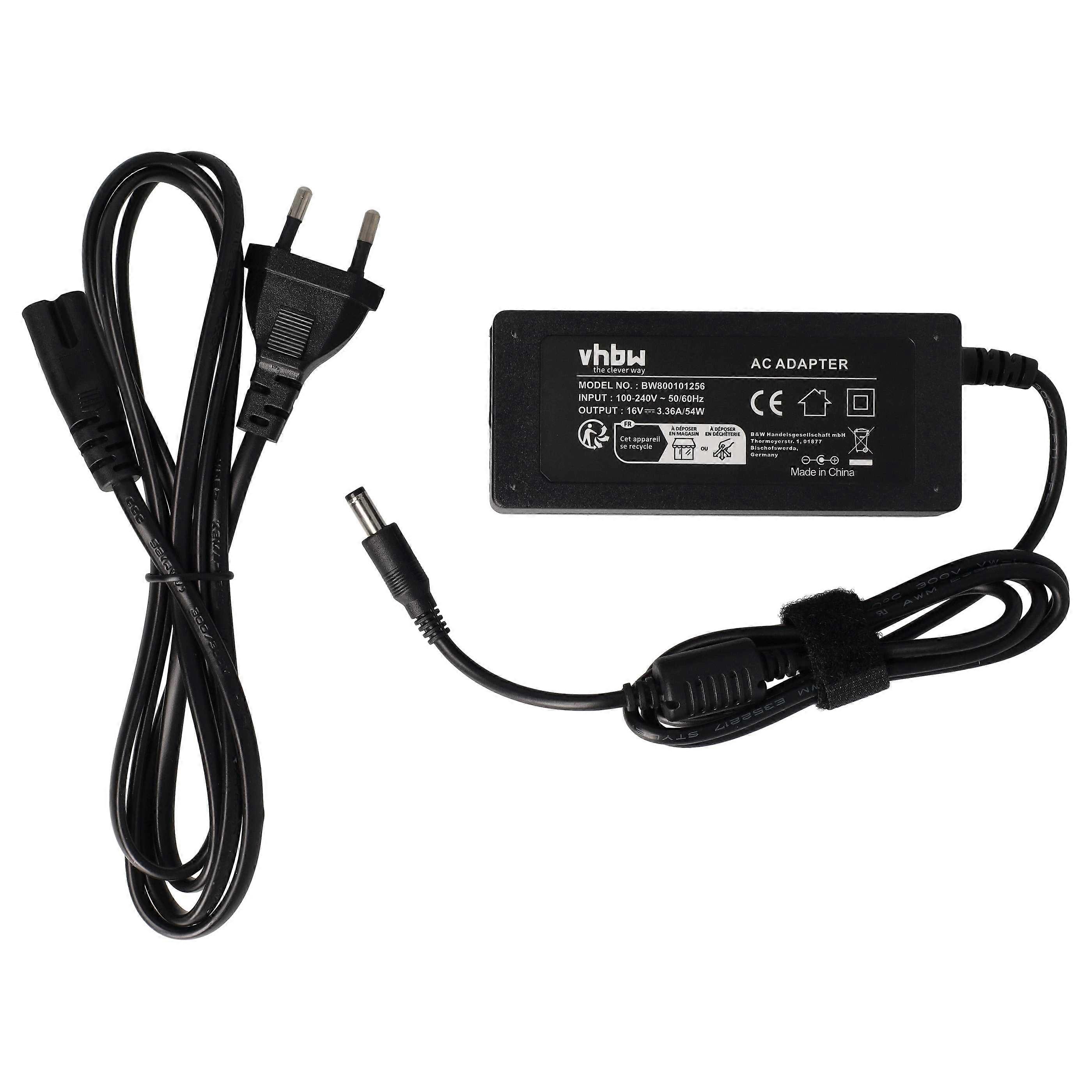 vhbw Netzteil kompatibel mit Panasonic Toughbook CF-31, CF-F8, CF-30, CF-F9, CF-73, CF-53, CF-50, CF-29, CF-51, CF-52, CF-19 Notebook - 200 cm, 54 W