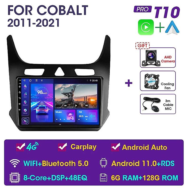 2 Din 4g+wifi Car Radio For Chevrolet Cobalt 2011-2021 Multimedia Player Android 11 Gps Navigation Head Unit 2din Carplay