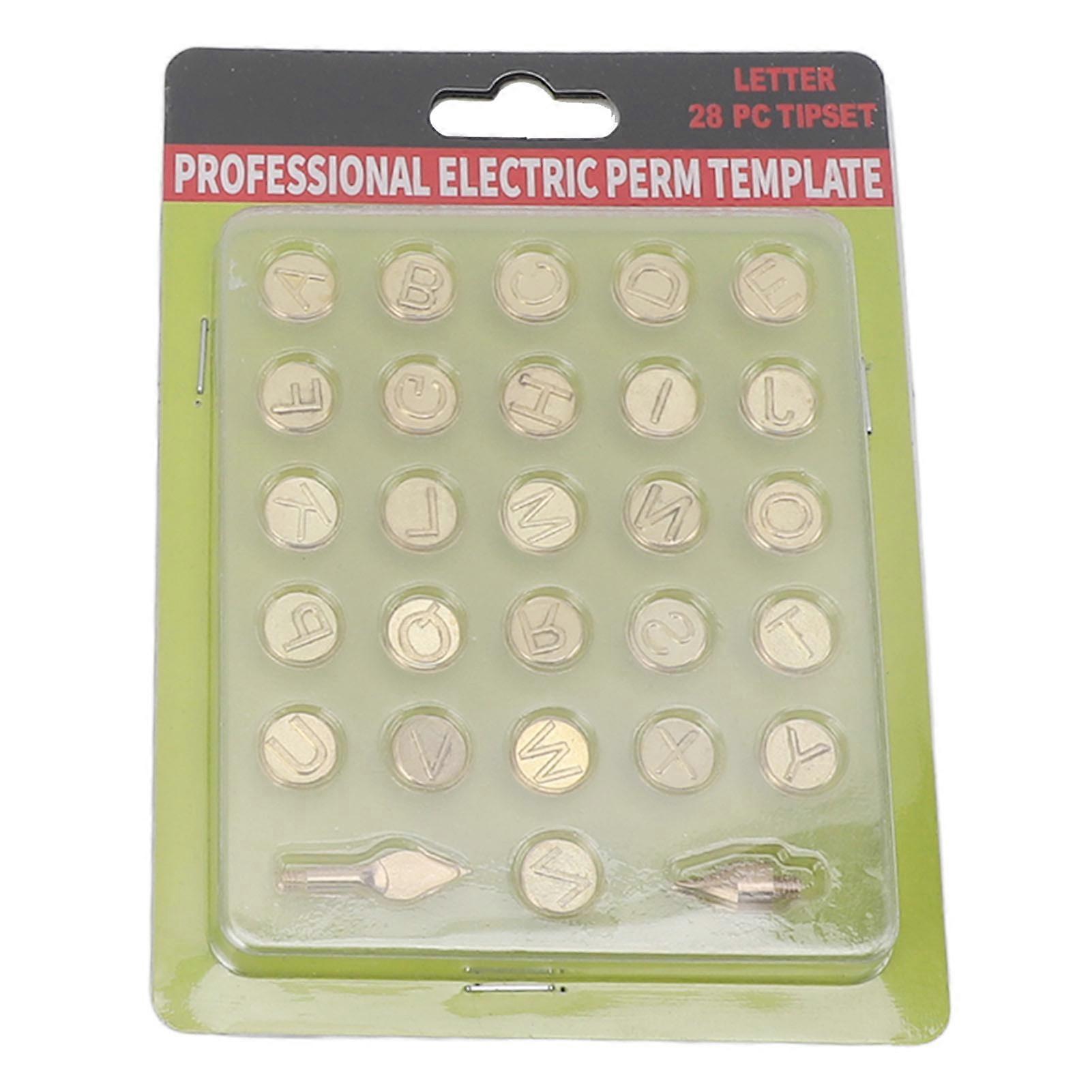 Letters Burning Tip 26 Letters Brass Alphabet Carving Tip for Wood Leather Paper Branding Personalization