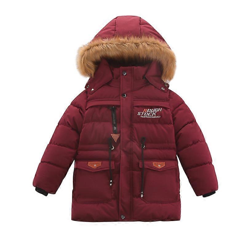 Kids Boys Coats Padded Winter Hooded Down Age Of 5-12 Fruugo UK