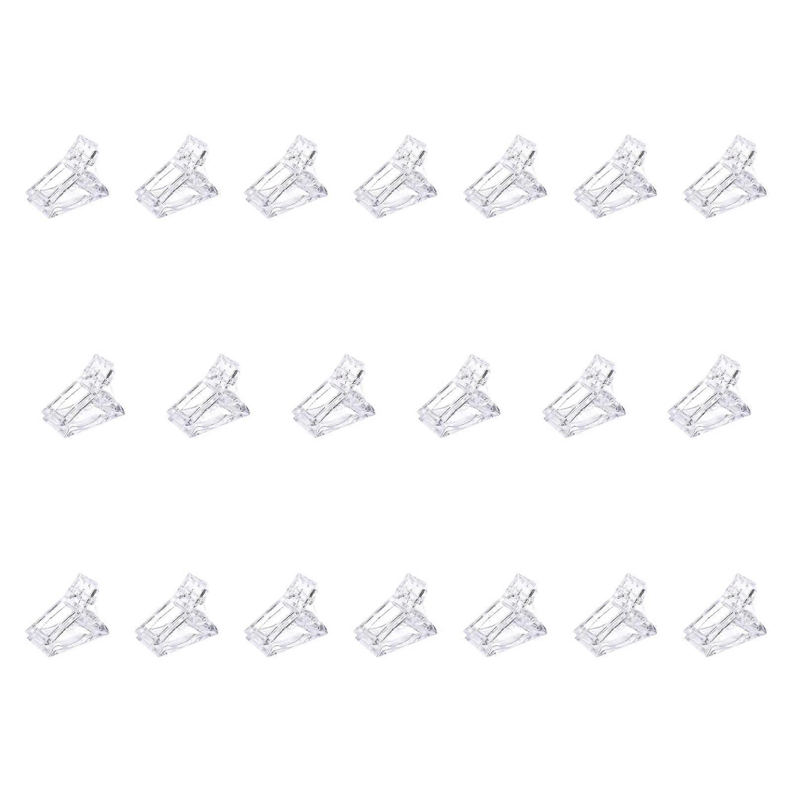 20 stycken spikförlängningsklämma krökning klämma klämmor för hembutiker kontor