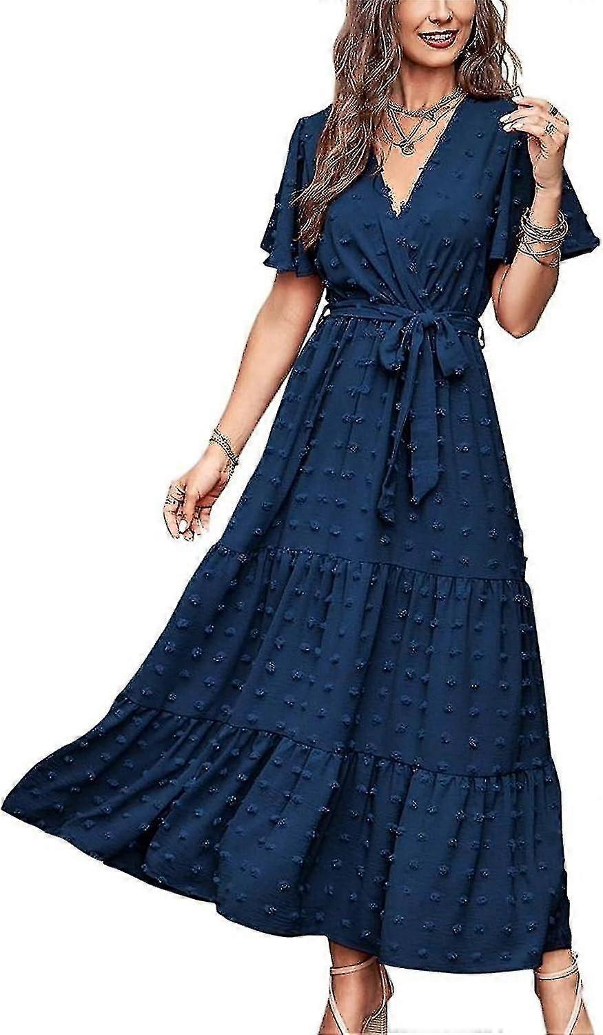 princess polly baby blue dress Long Sleeve Black Maxi Dress Boho Style