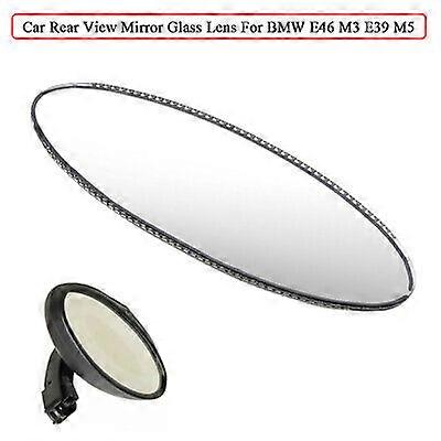 For BMW E46 M3 E39 M5 Oval Rear View Mirror Auto Dimming Replacement Glass Cell NO.1883