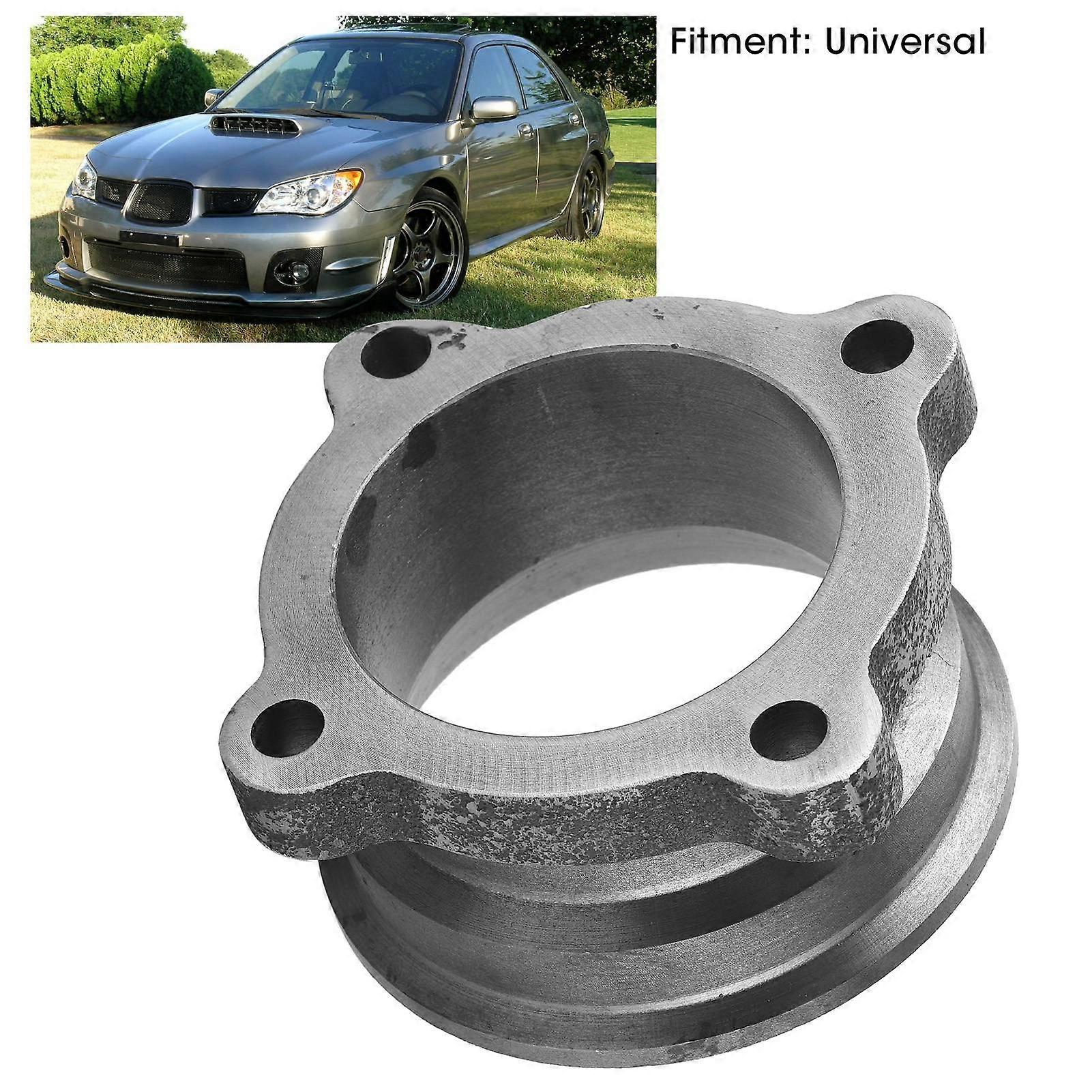 Adaptador de flange de escapamento VBand Turbo Downpipe com 4 furos para parafusos de 2,5 pol. a 3 pol. Universal