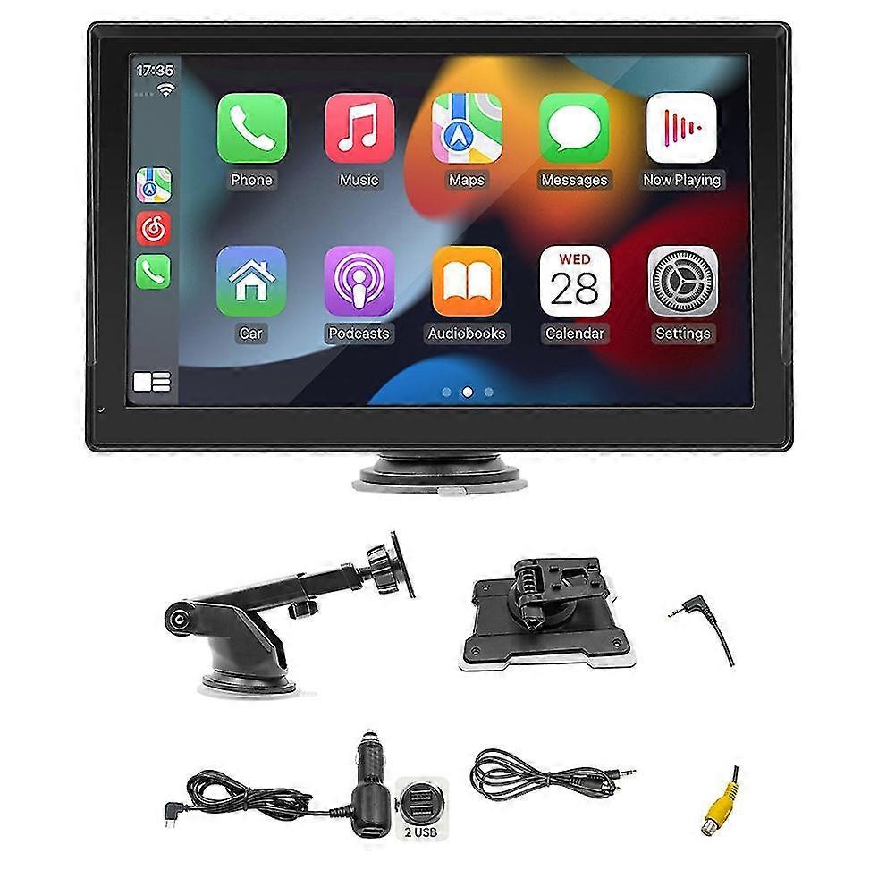 Wireless Carplay 9 Inch Portable Car Bluetooth Mp5 Player Android Auto Central Control Hd Driving R