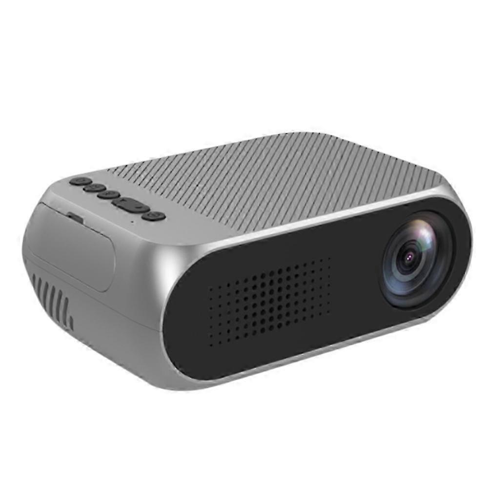 YG320 HD 1080P -Compatible USB TF AV Mini Projector Home Media HD Video Player-EU Plug