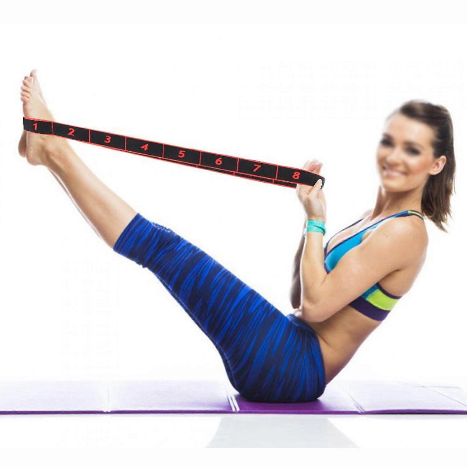 ヨガレジスタンスベルト、ヨガストレッチバンド、フィットネスゴムバンドレジスタンスベルトヨガスリングエクササイズアクセサリートレーニング用