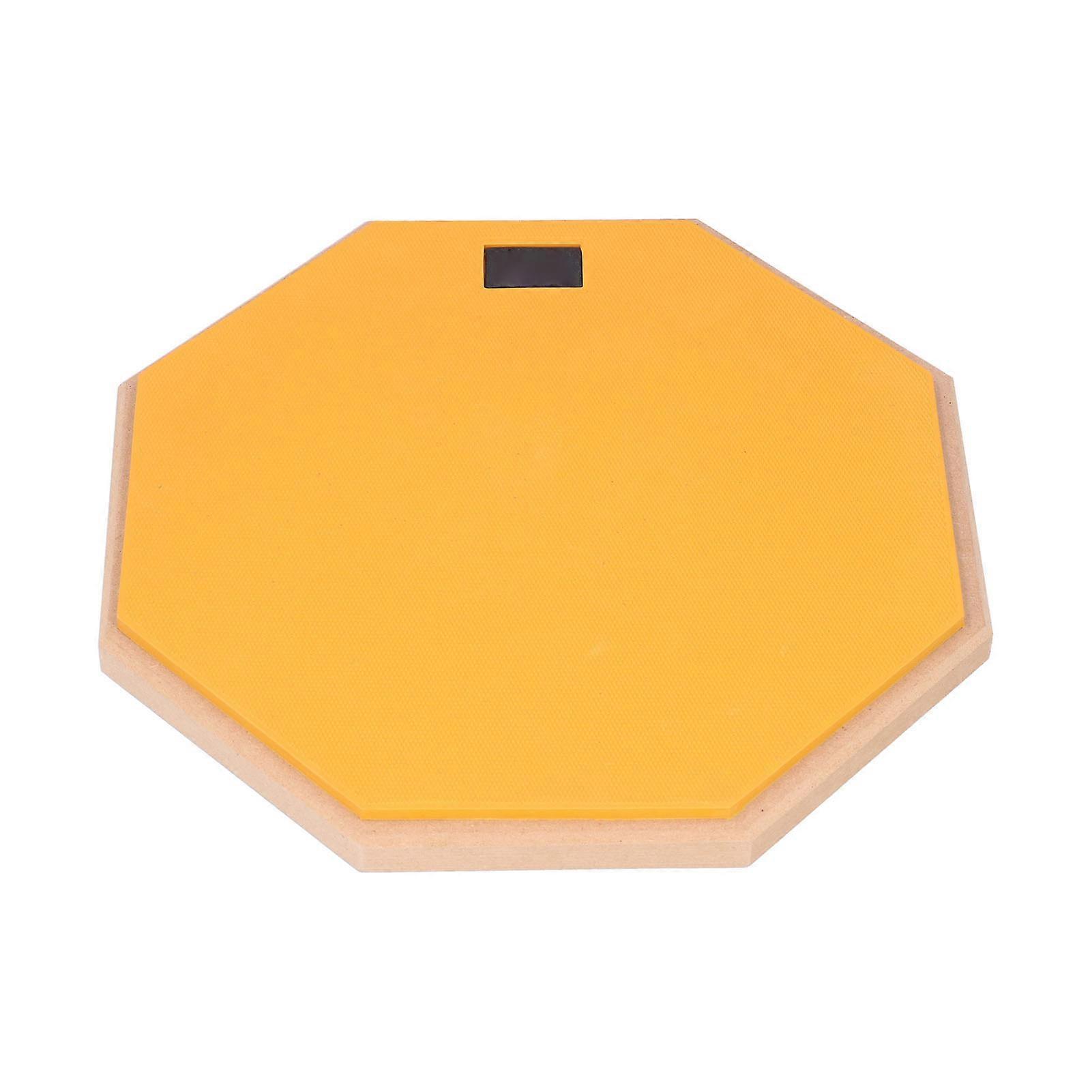 Dumb Drum Pad Rubber Training Drum Pad Percussion Instruments Parts for Beginners Yellow