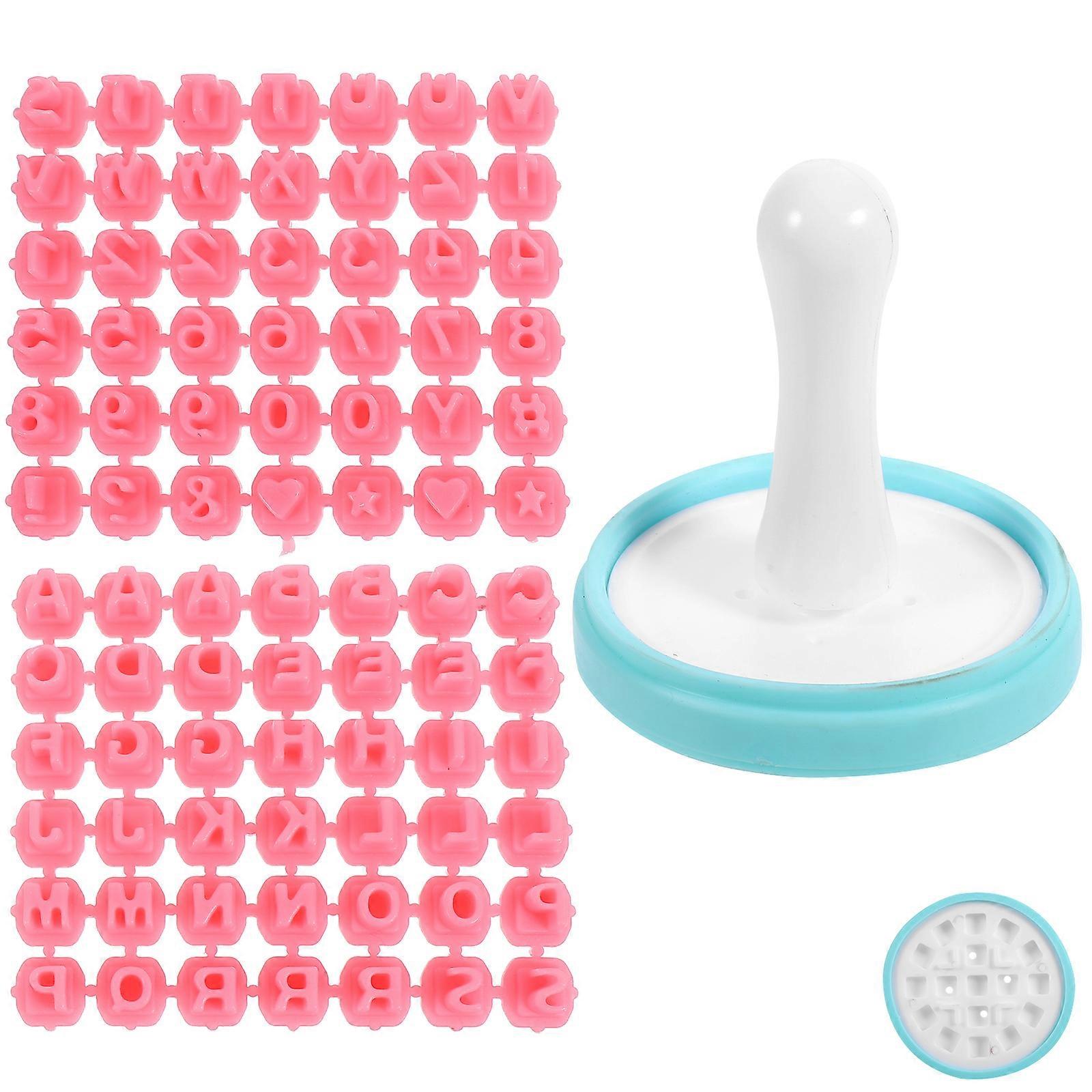 1 Set of Letter and Number Biscuit Molds Set Small Cookie Stamps Cookie Pressing Molds