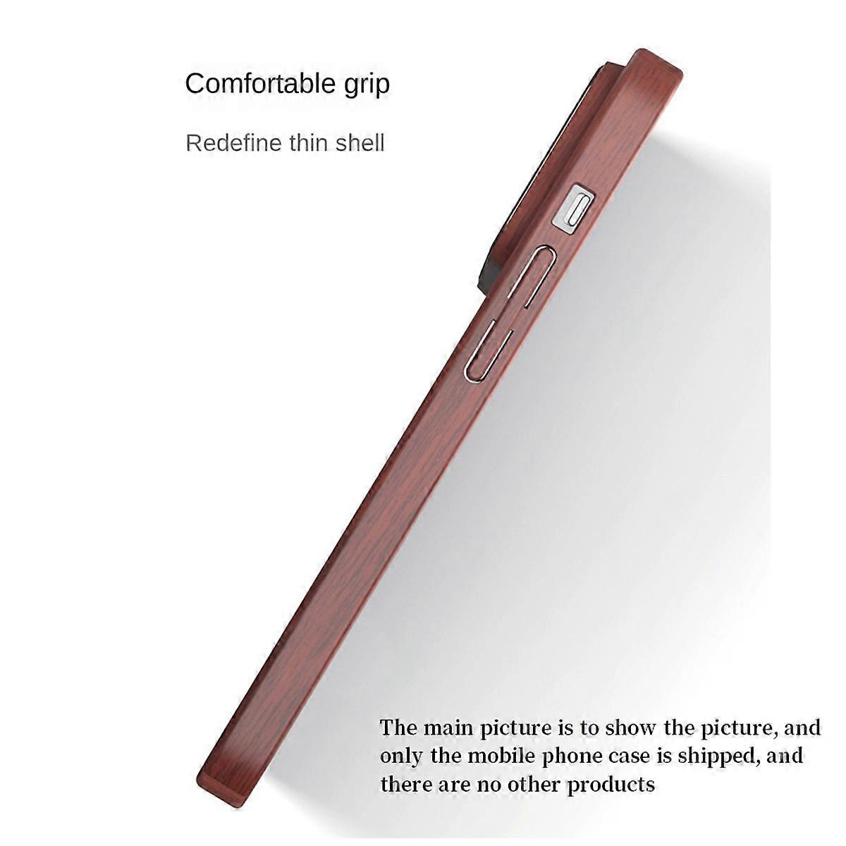 For 15 Wood Hard Case for 15 Magnetic Shockproof Cover Ebony Grain