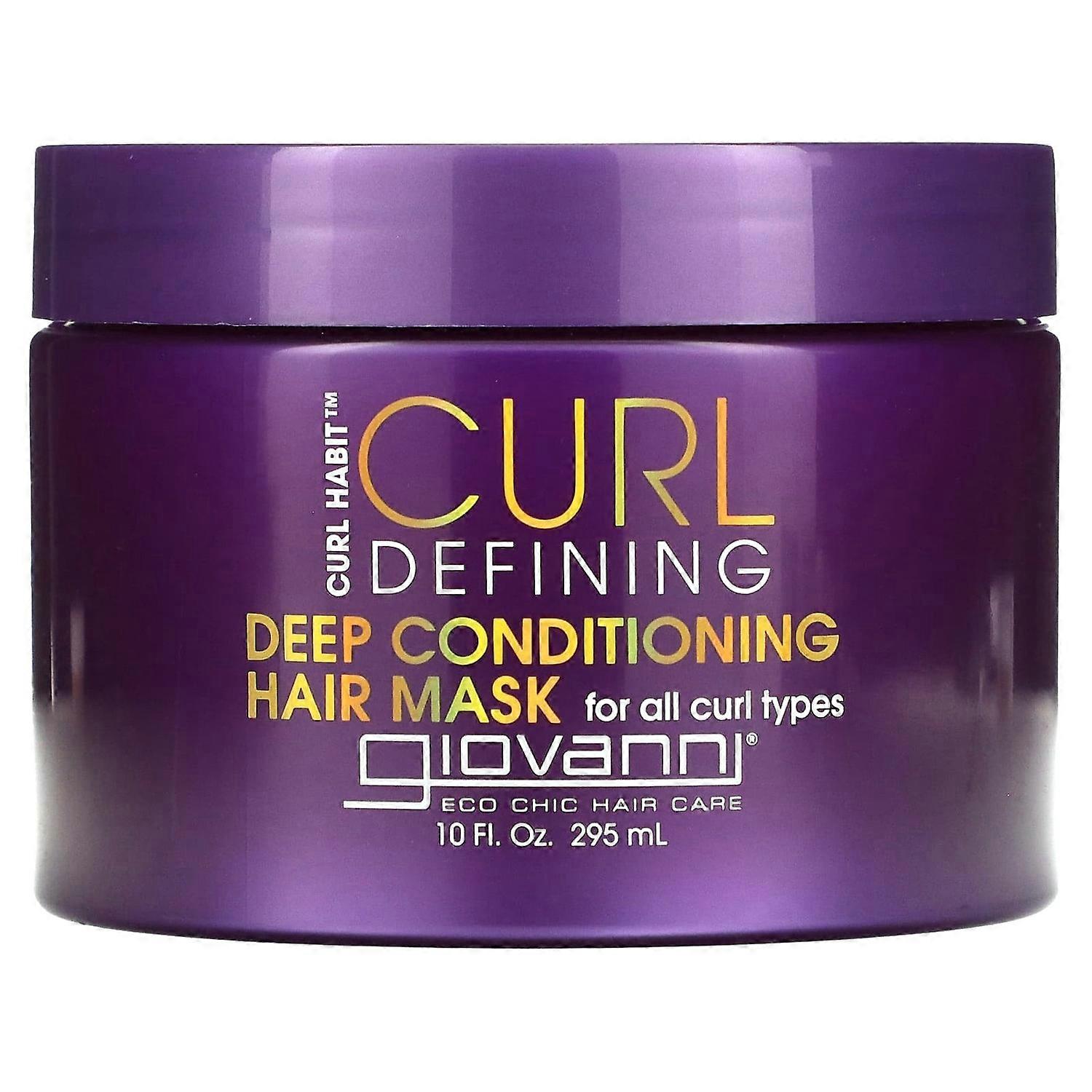 Giovanni, Curl Habit, Curl Defining Deep Conditioning Hair Mask, For All Curl Types, 10 fl oz (295 m