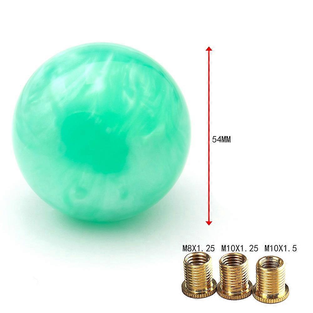 Universal Cloud Marble Round Ball Gear Shift Knob Manual Gear Stick Shift Shifter Lever Knob With Adapters Car Accessories