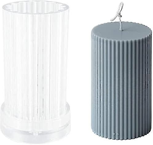 Plastic Candle Molds for Making Handmade Scented Candles 3D Column Shape Candles Shape for Soy Wax