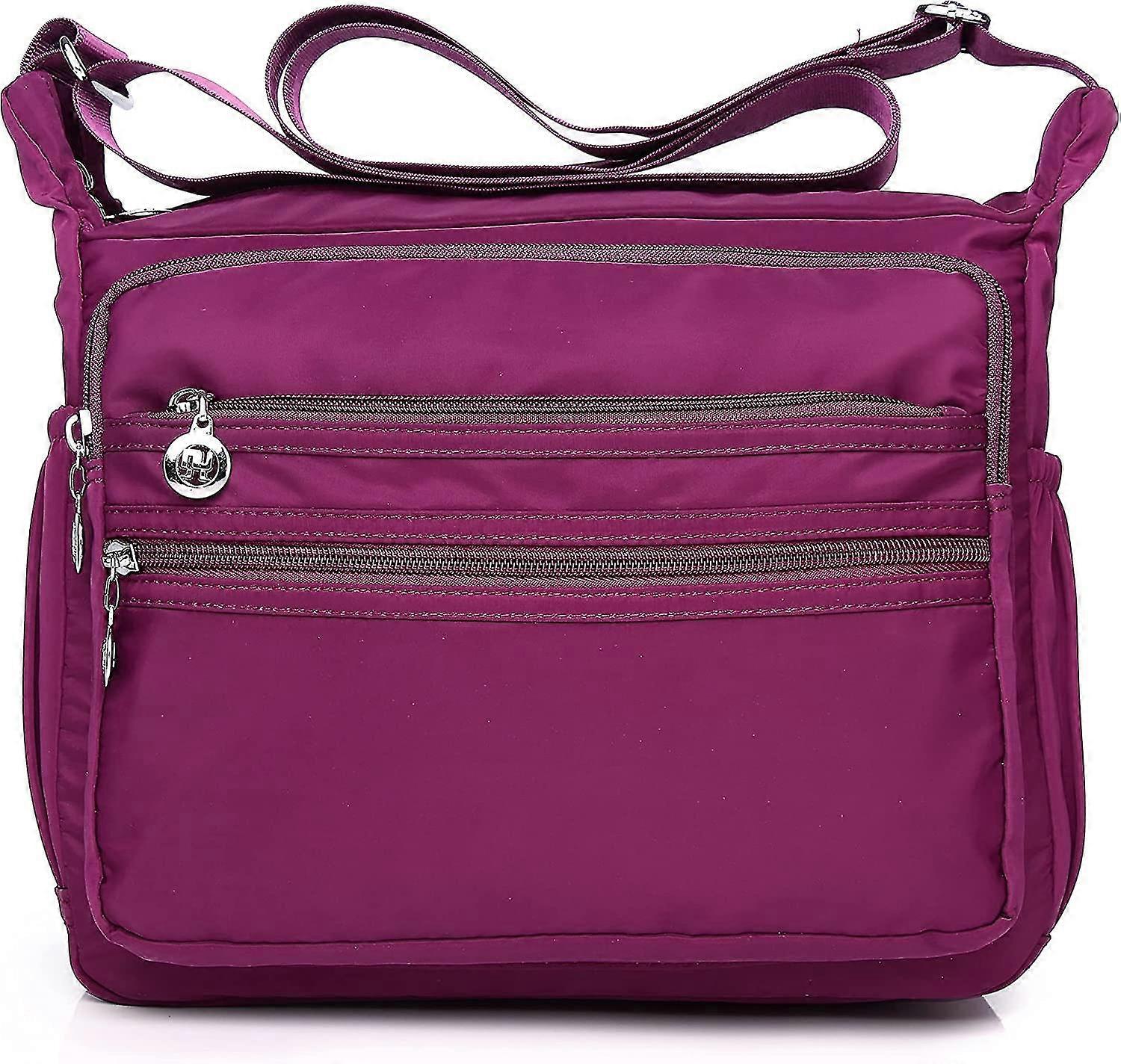 Nylon Purses For Women Purse With Pockets And Compartments Purses With Lots Of Pockets Multi Pocket Casual Crossbody Bag