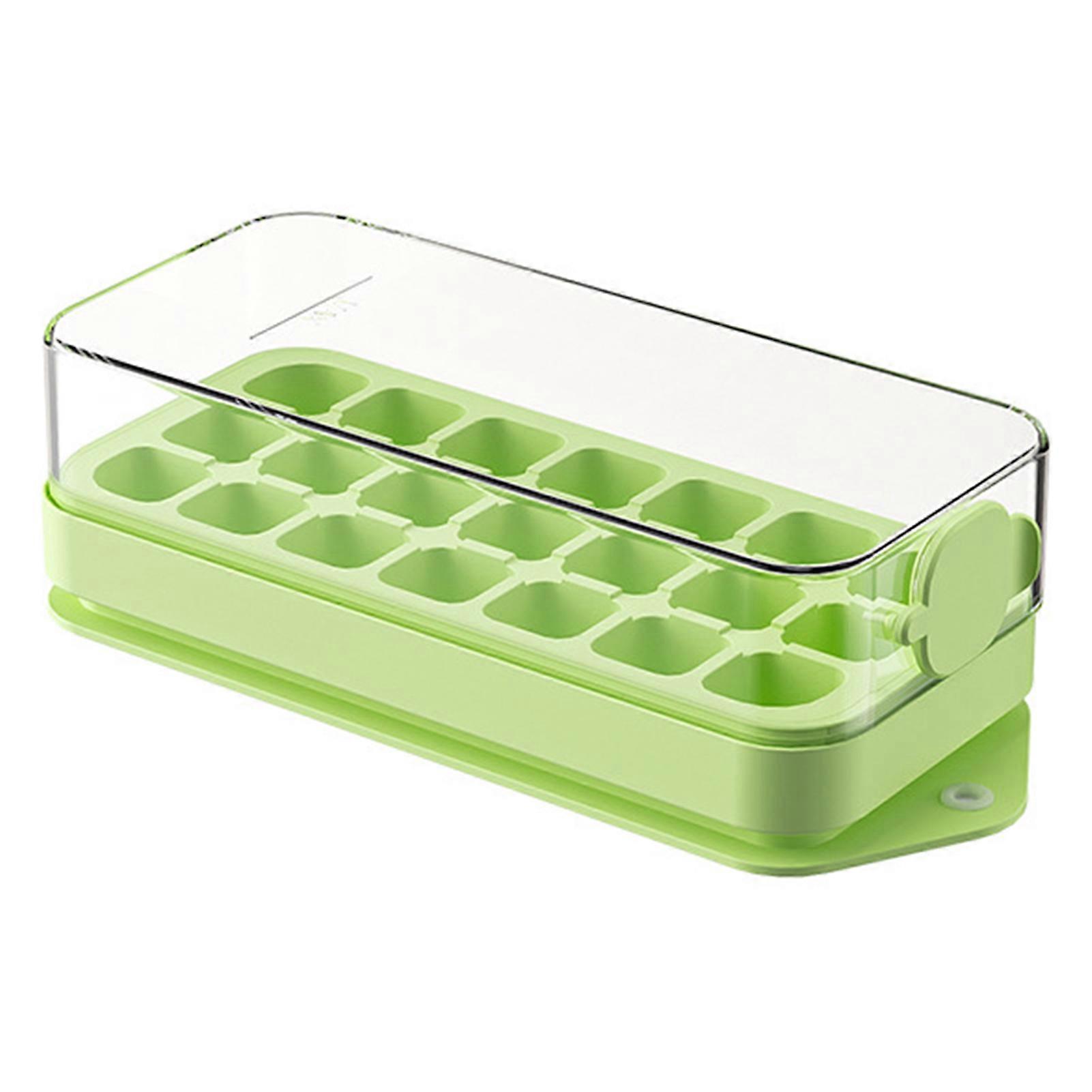 Quick Ice Cubes Making Box with Lid Leakproof Ice Making Mould for Home Kitchen Use