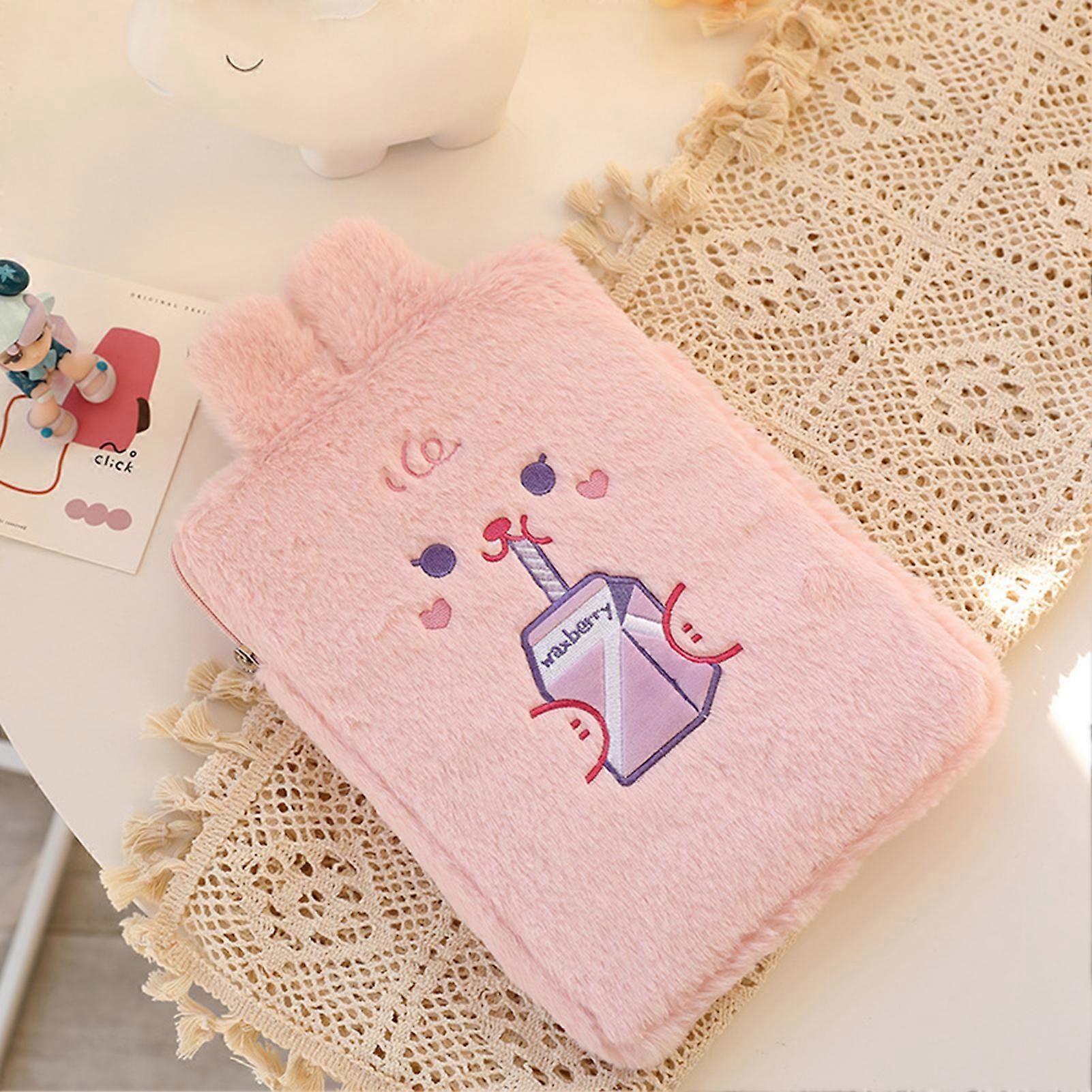 Cartoon Plush Flat Storage Bag Convenient to Use and Easy to Clean for Friends Family Coworkers