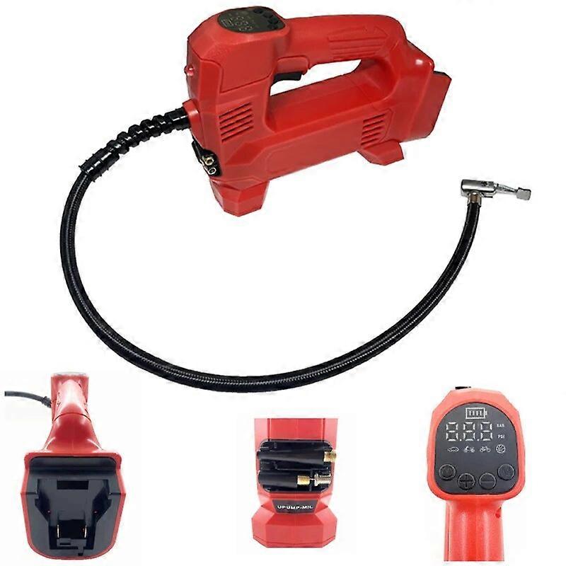 LED Digital Pressure Gauge Inflator Air Compressor Inflatable Pump For Milwaukee M 18 18V Battery Portable Air Compressor