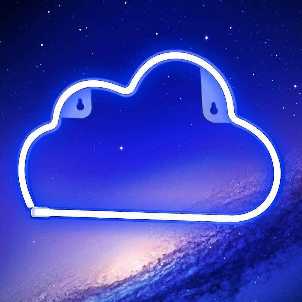 Neon Sign Cloud Light Sign For Wall Decor, Blue, Clouds
