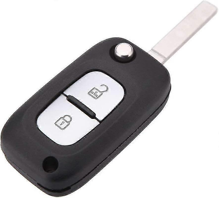 Folding Keyless Remote Car Key Case For Renault Clio Kangoo Modus 2 Button Uncut Blade Car Key Shell Flip Fob Car Cover Case