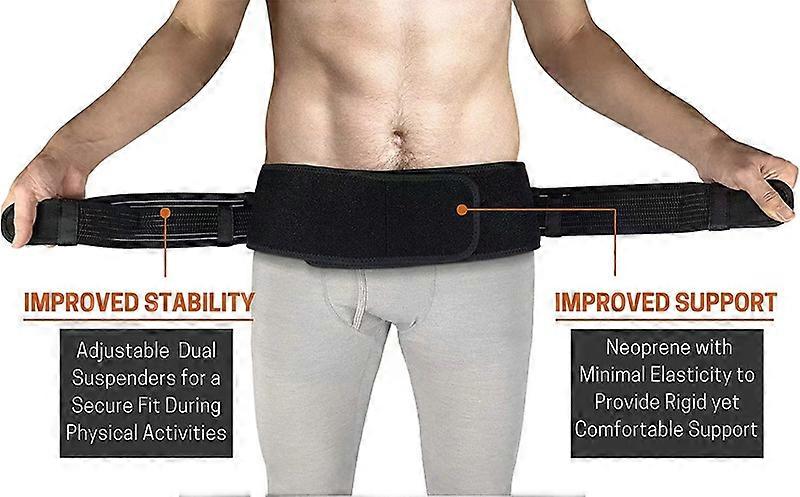 Unisex Sacroiliac Waist Belt Relieves Sciatica, Pelvis, Lower Back, Leg and Sacral Nerve Pain Caused by SI Joint Dysfunction
