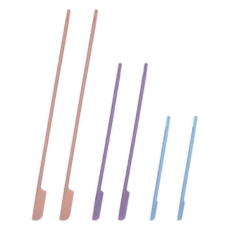 Mini Spatula Silicone,Makeup Spatula, 4 Pack Small Silicone Spatula Thin Spatula Set for Skinny Openings- Tiny Scraper for Jar, Kitchen Bottles,Cosme