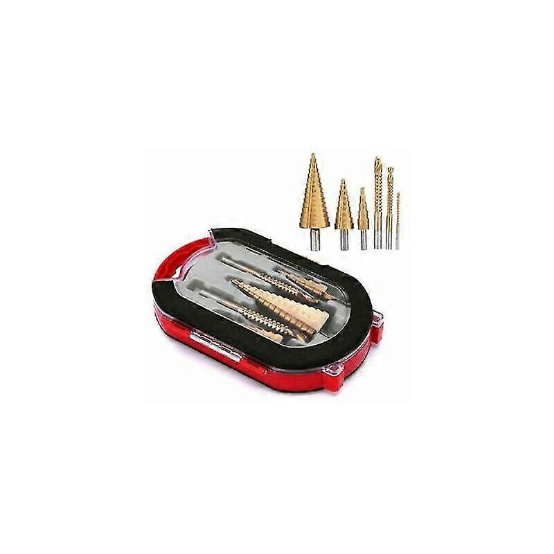 6 Piece Titanium Plating Drill Bit Set