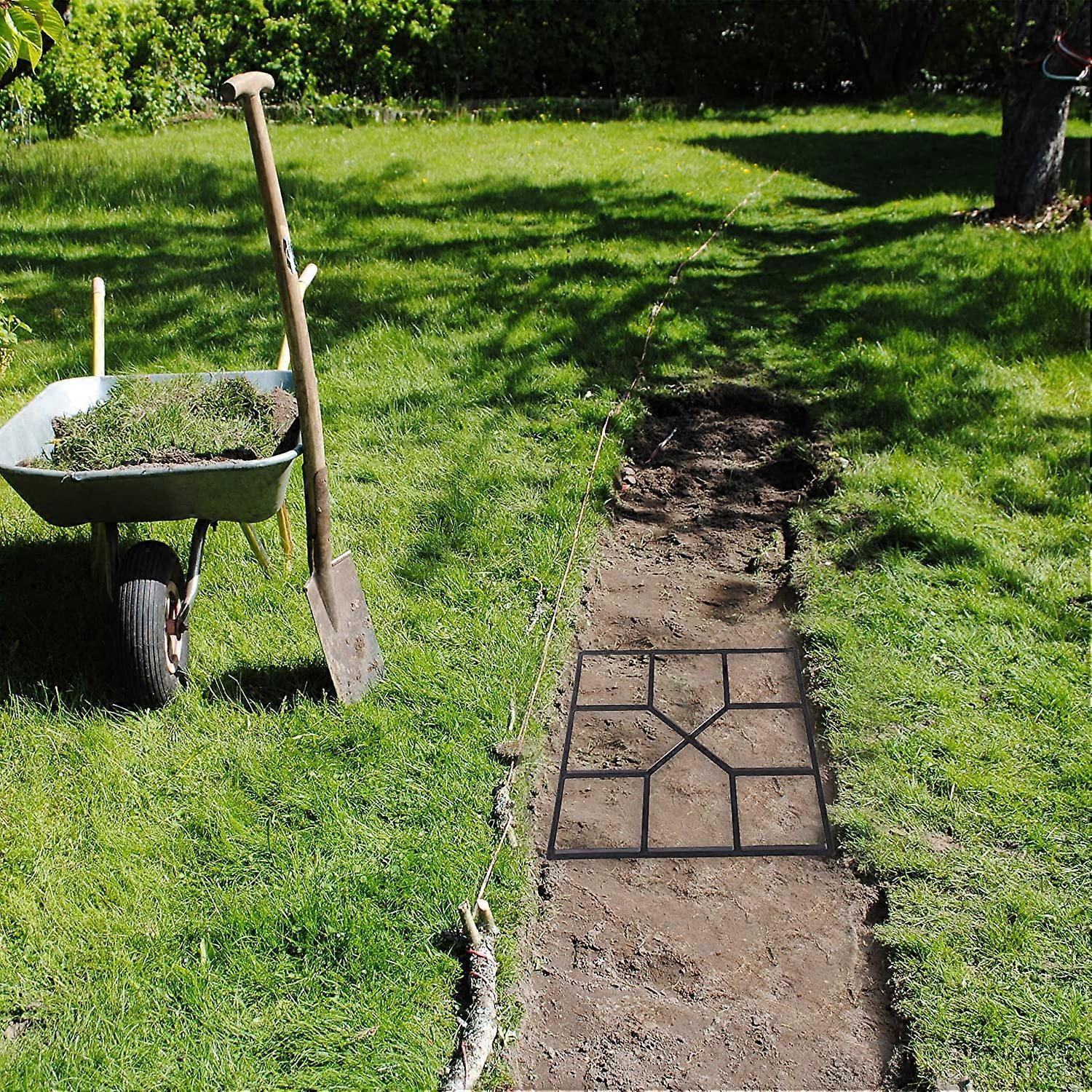 Betonform, Schalungsform zum selber gieen, Gussform fr Gehwegplatten, 40x40cm, más robusto Kunststoff, Plástico Negro