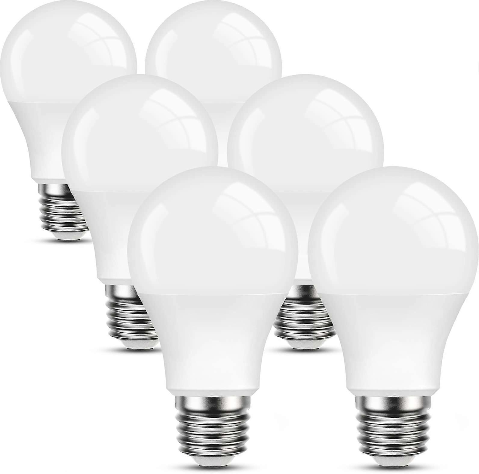 Pack of 6 E27 Screw Bulb-9W 806LM E27 LED Lights Bulbs-60 Watts Equivalent-3500K Warm White