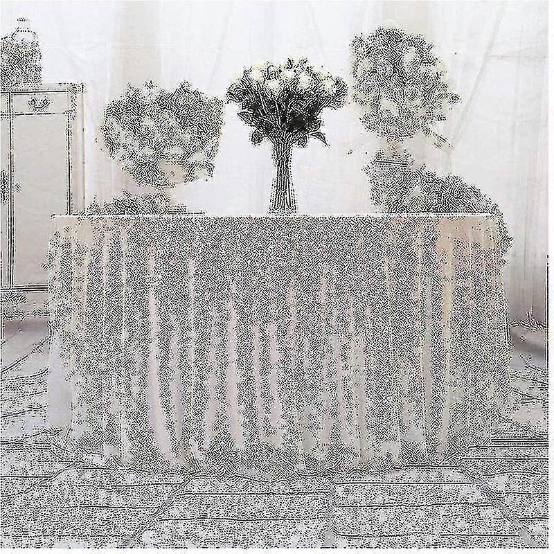 Sparkling Sequin Tablecloth Round Tablecloth Wedding Party