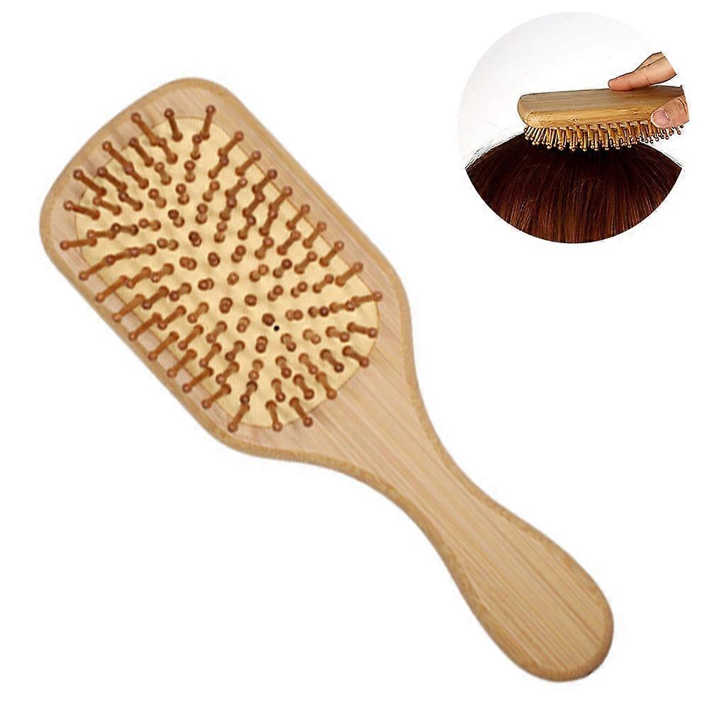 エアクッションコーム、純粋な天然竹でできており、髪をとかしながら頭皮をマッサージして血行を促進し、静電気を防ぎますマッサージA