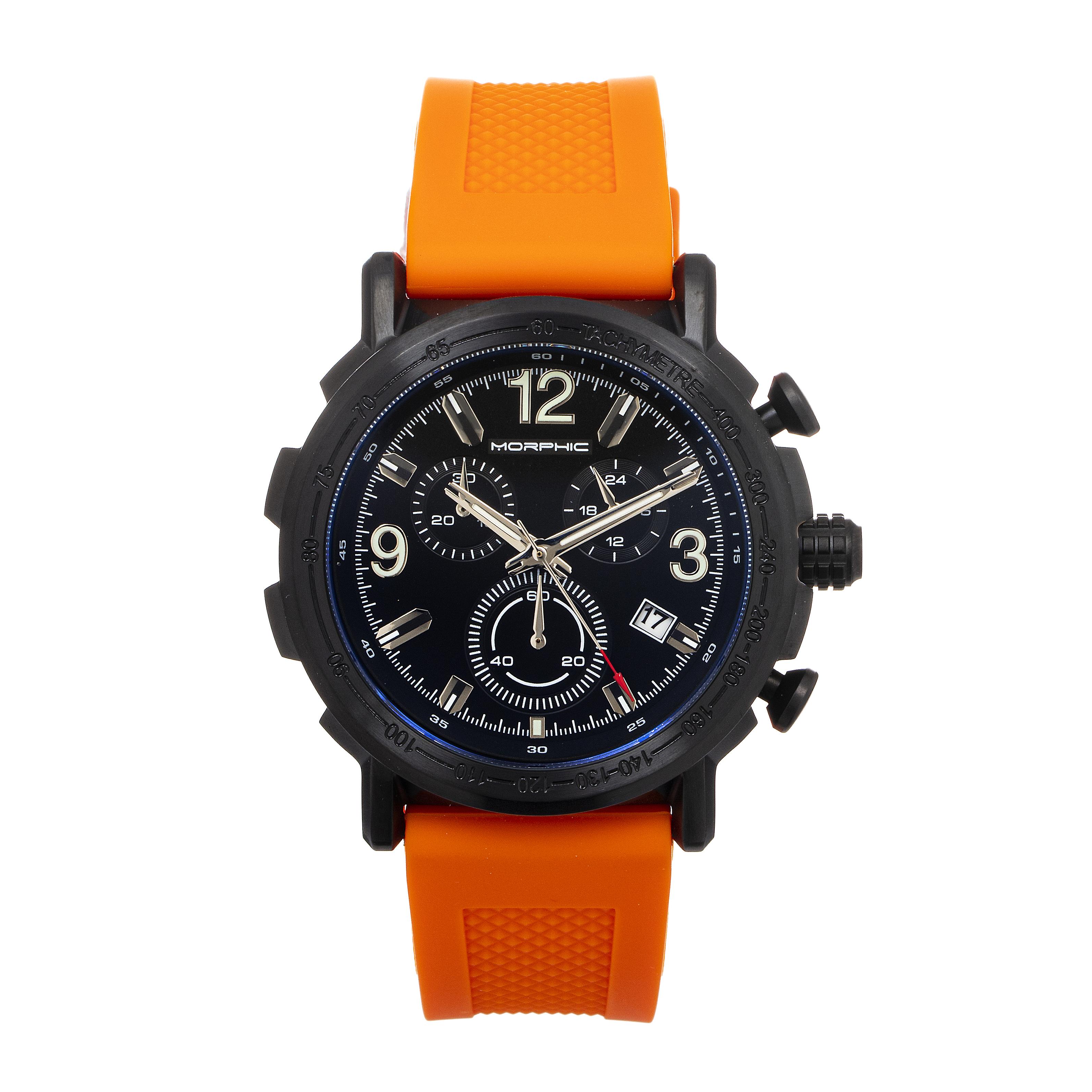 Orologio con cinturino cronografo serie M93 morphic con data - arancione |  Fruugo CH