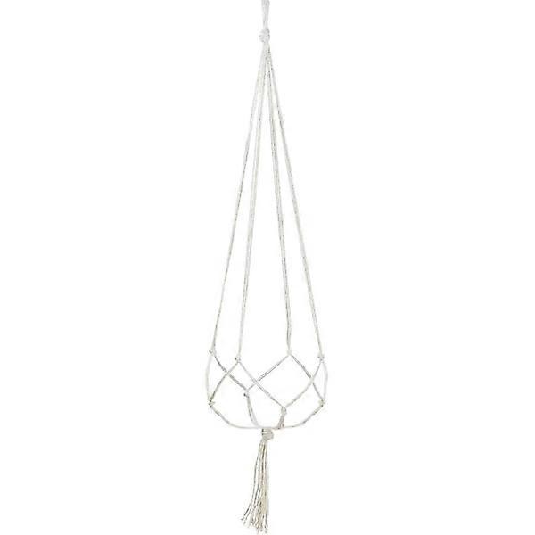 Traffic light with Macrame knot - 90 cm White